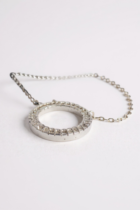 Silver Circle Pendant Necklace
