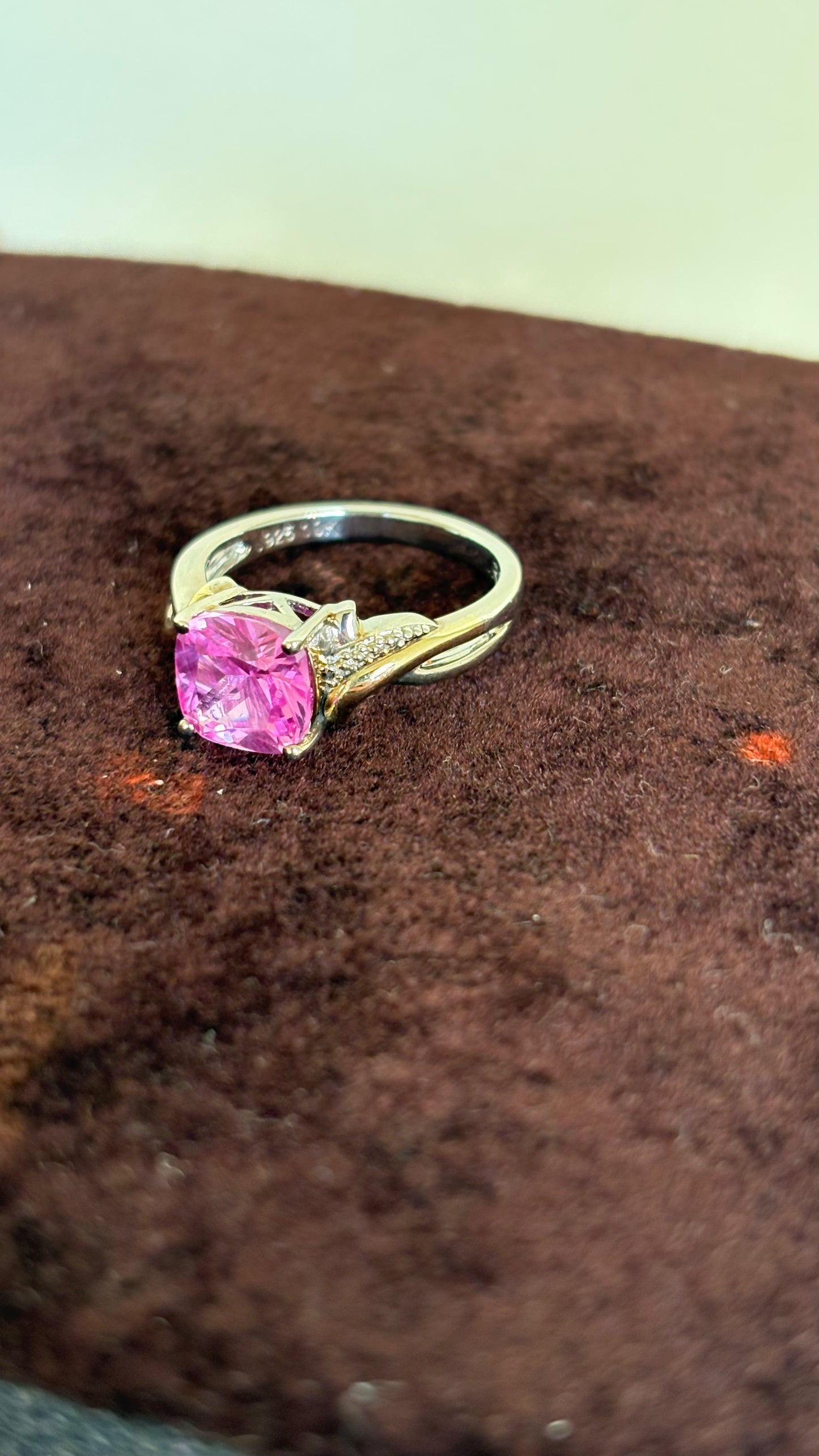 Silver Natural Stone Ring