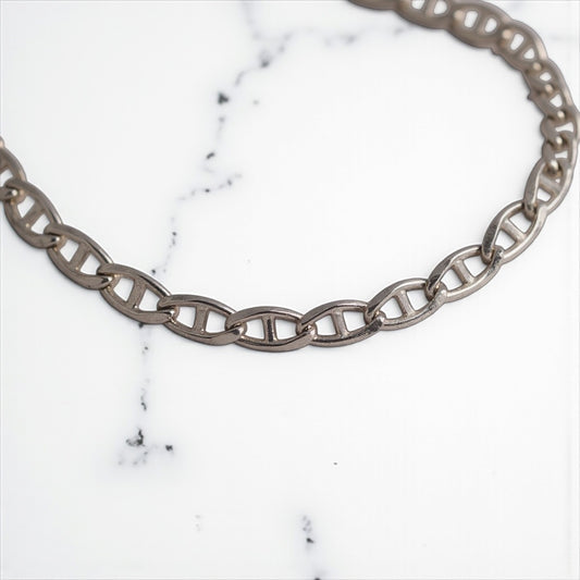 Flat Mariner Silver Chain