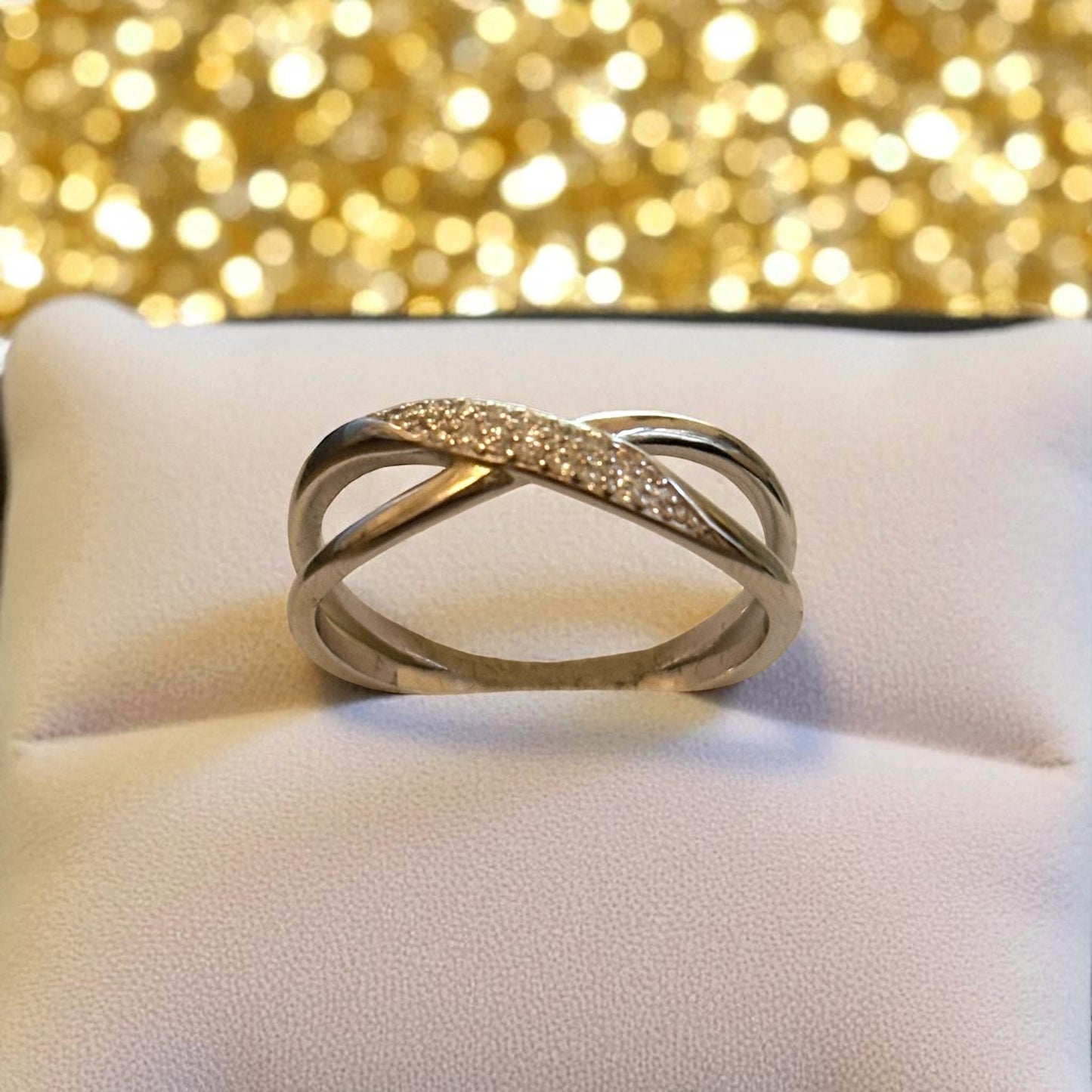 Aurora Crossover Silver Ring