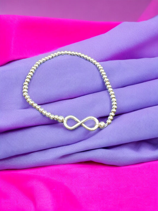 Silver infinity bracelet