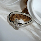 Cross Bangle Bracelet