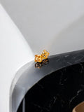 Radiant Golden Stud Earrings