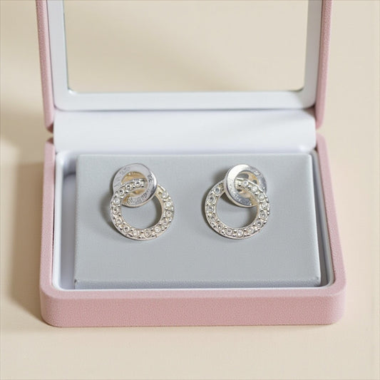 Interlocking Circle Earrings