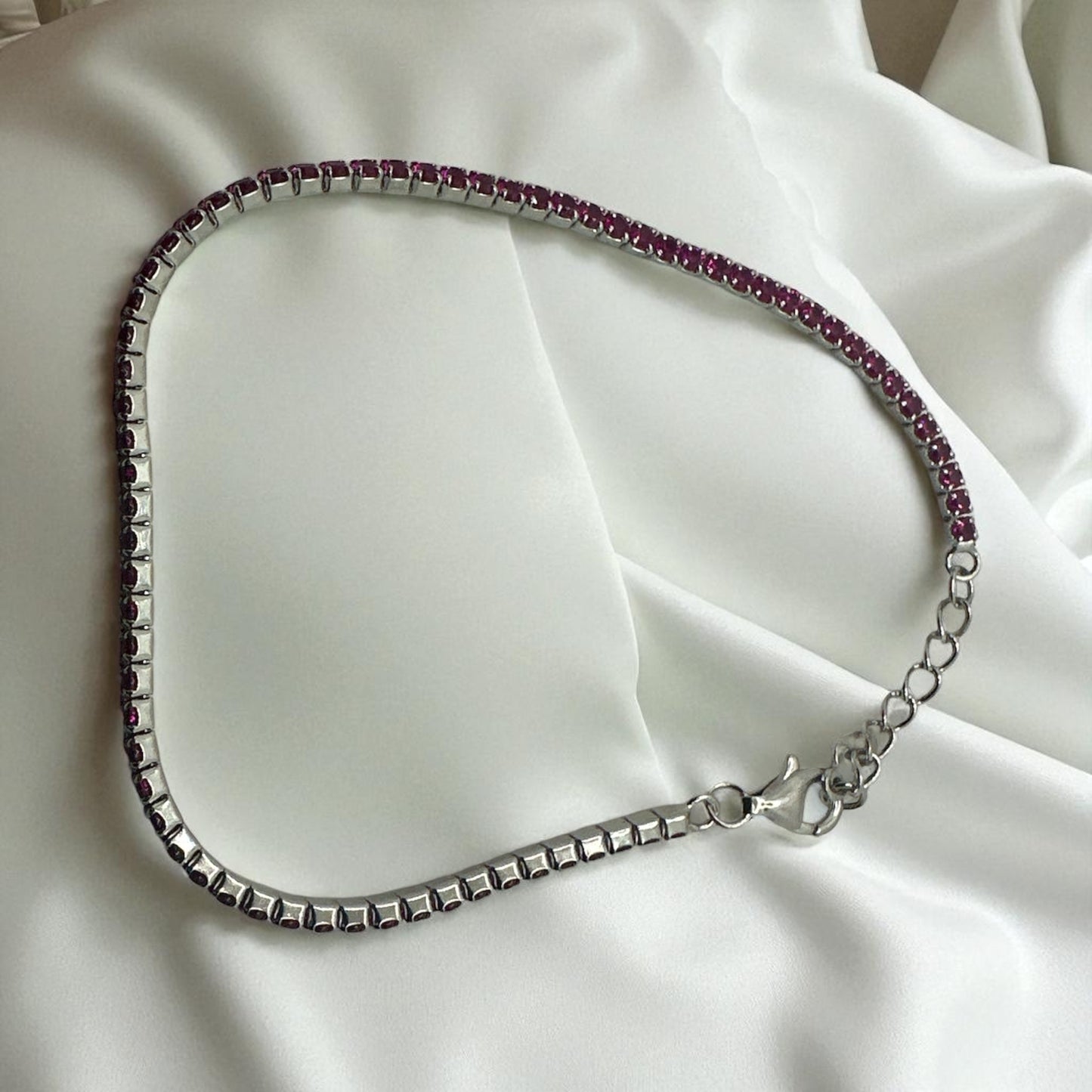 Ruby Tennis Bracelet