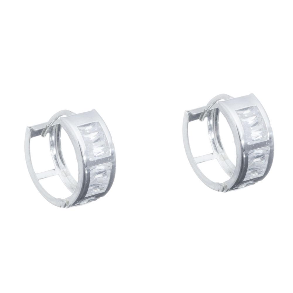 Pendientes circulares con circonitas