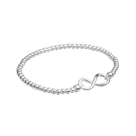 Silver infinity bracelet