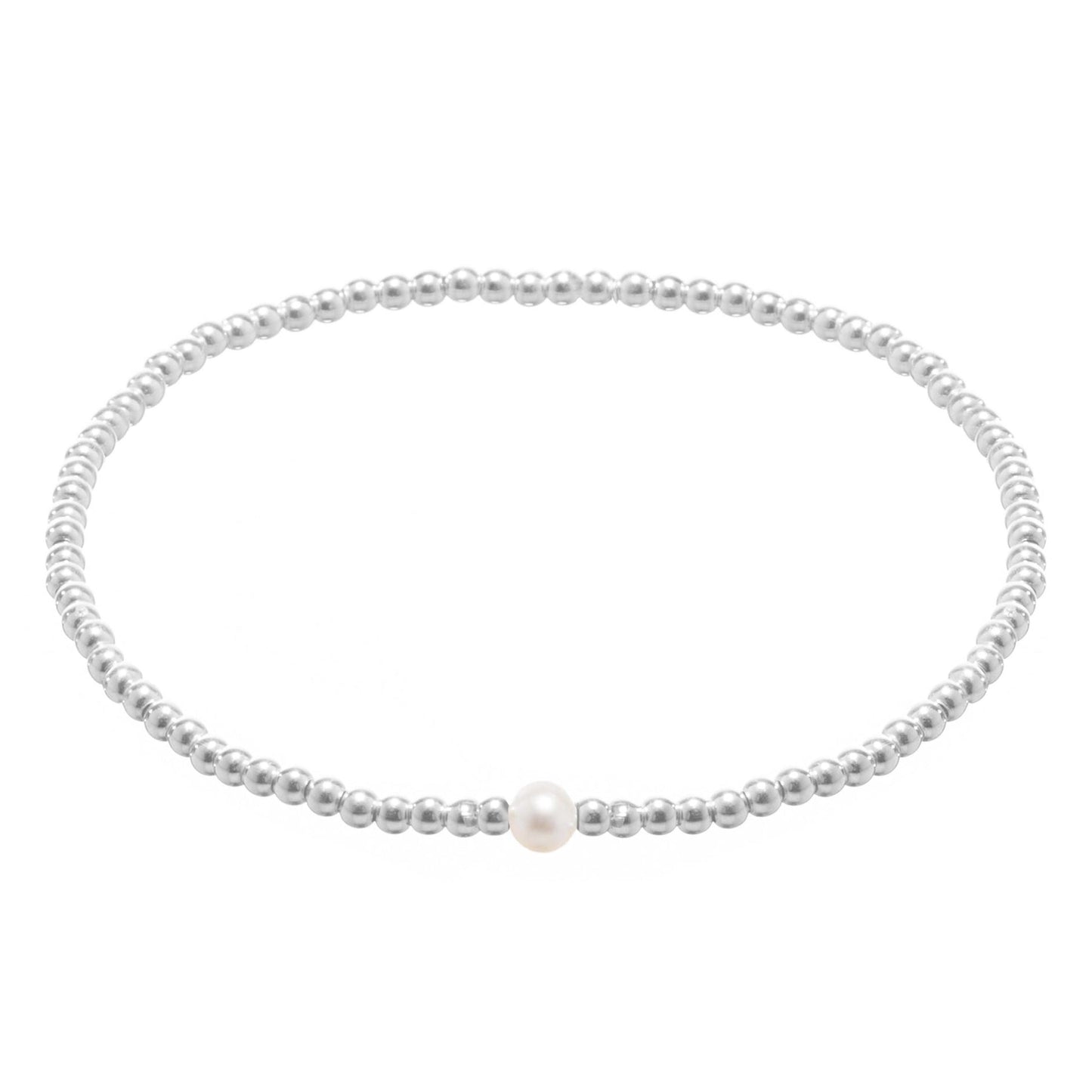 Pulsera de plata con piedras naturales