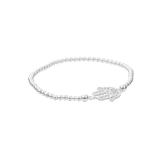 Fatima Hand Silver Bracelet