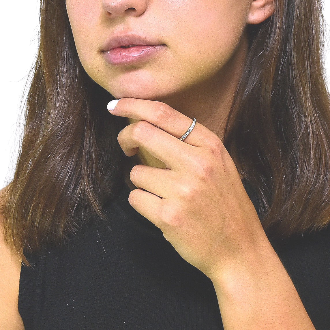 Churumbela Silver Ring With Zirconia