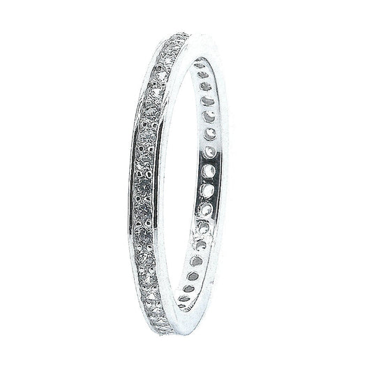 Churumbela Silver Ring With Zirconia