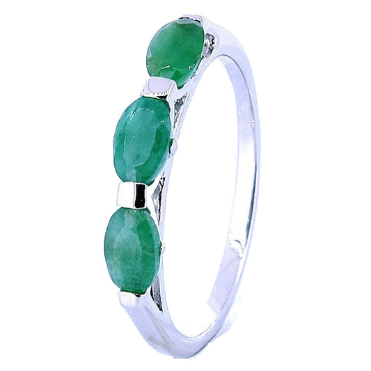 Silver Natural Stone Ring