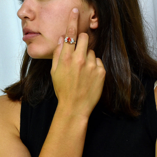 Silver Ring With Zirconia