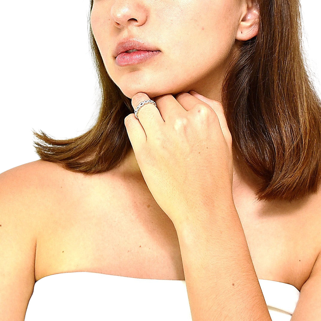 Anillo Infinity Unlimited de Plata con Circonitas