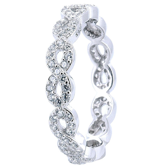 Anillo Infinity Unlimited de Plata con Circonitas