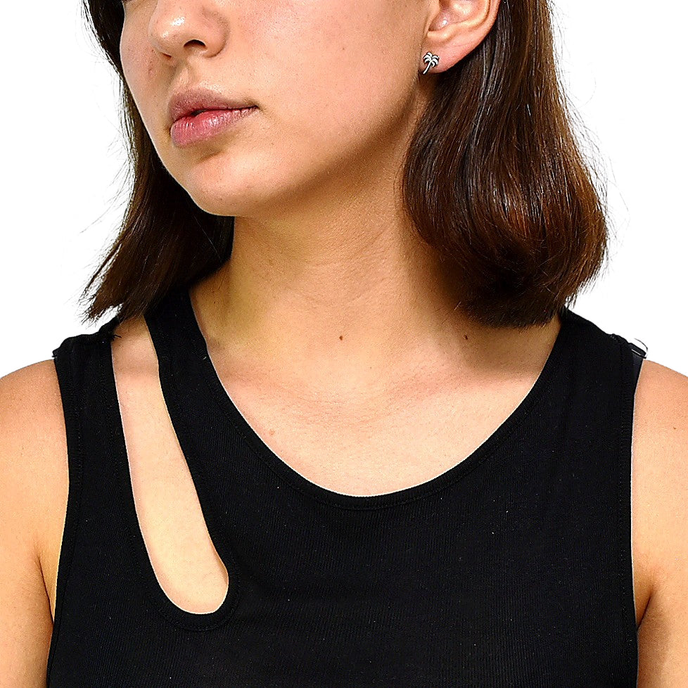 Silver Palm Tree Earrings