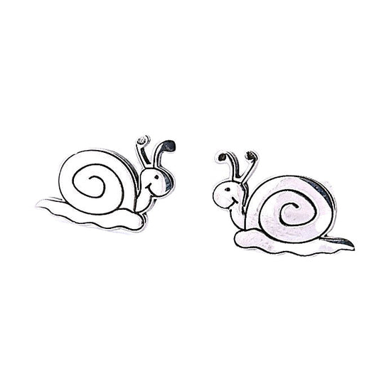 Sterling Silver Snail Earrings