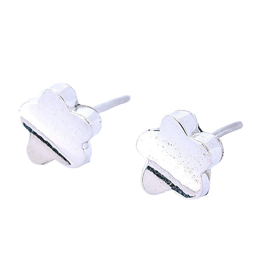 Silver Flower Earrings