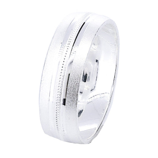 Silver Hoop Men's Ring