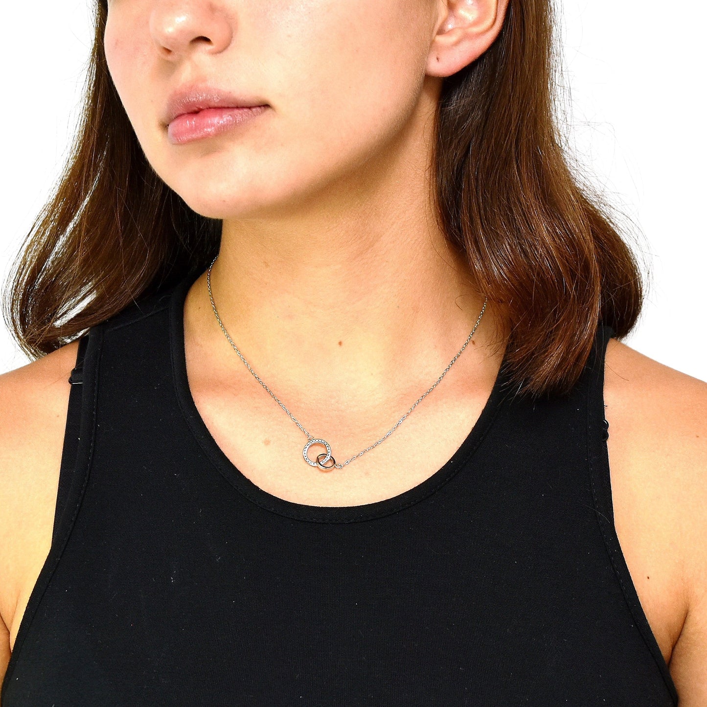 Silver Circle Pendant Necklace