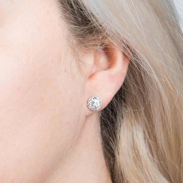 Pendientes circulares circonitas