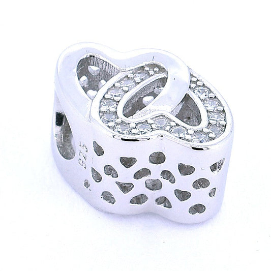 Intertwined Hearts Bracelet Charm