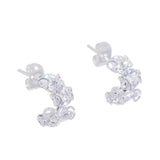 Mini Zirconia Silver Earrings