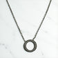 Silver Circle Pendant Necklace