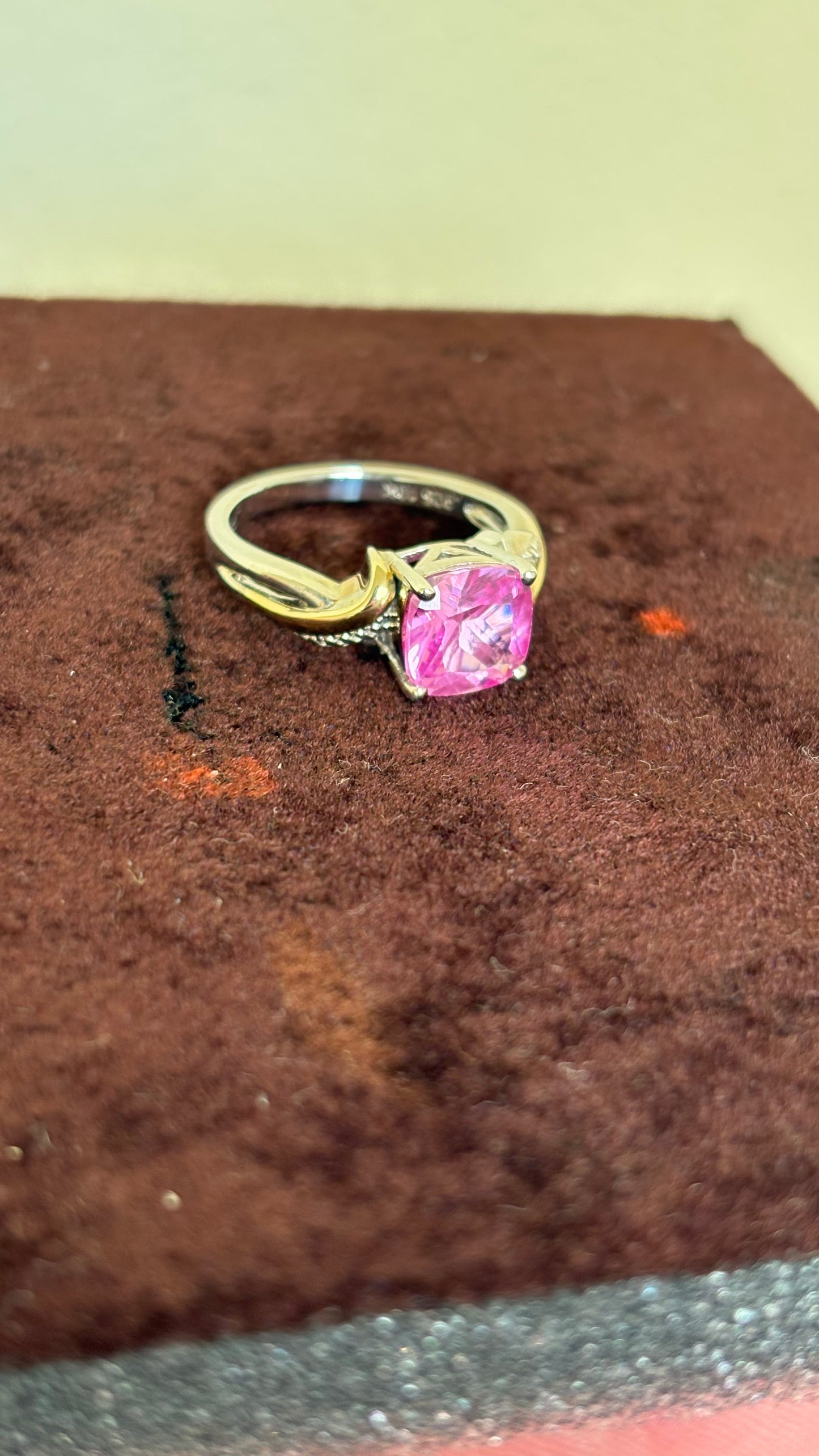 Silver Natural Stone Ring