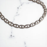 Flat Mariner Silver Chain