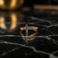 Cross Ring with Crystals