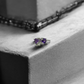 Purple Gemstone Stud Earrings