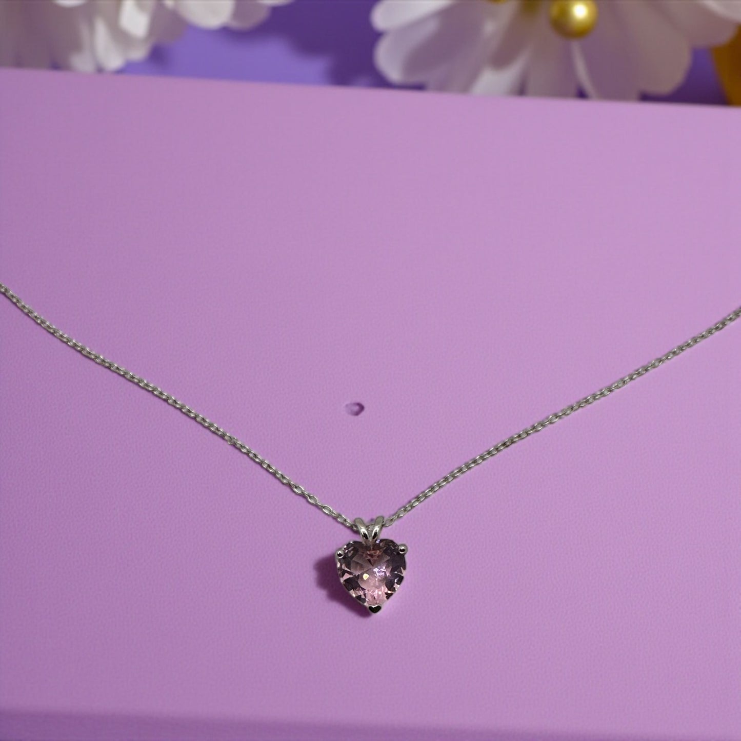 Pink Heart Necklace