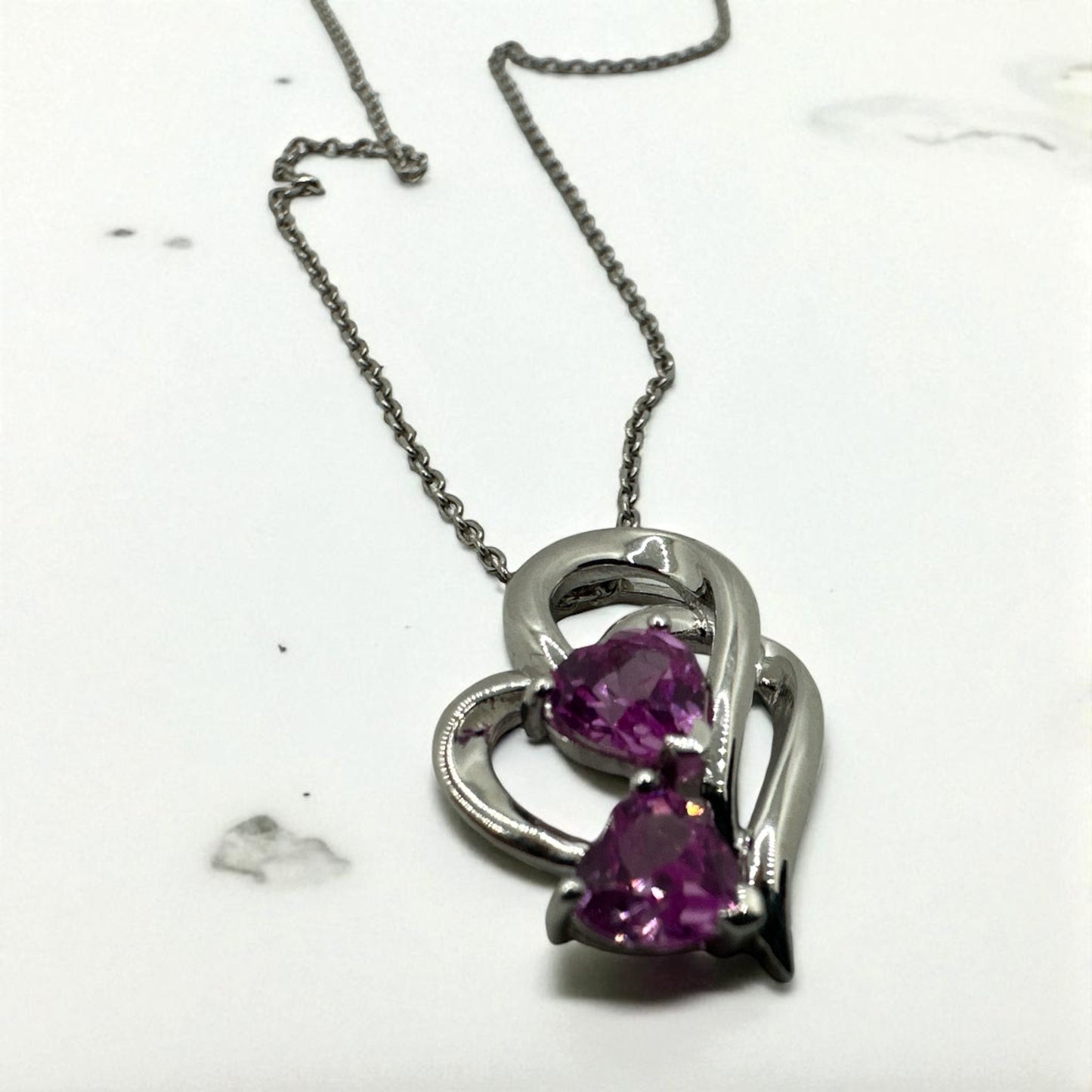 Purple Heart Necklace
