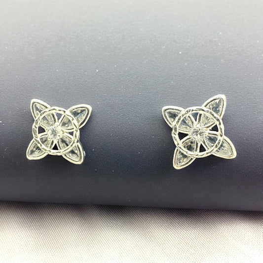 Floral Wheel Earrings