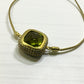 Gold Green Gem Bracelet
