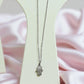 Hamsa Hand Necklace with Crystal Pavé