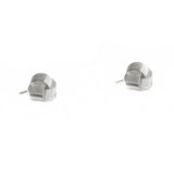 Silver Triangular Knot Earrings