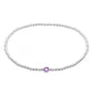 Silver bracelet with natural stones