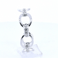 Silver Chain Ring with Zirconia