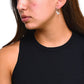 Silver Hoop Earrings Girl Flowers