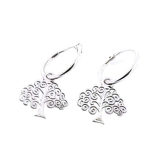 Tree of Life Silver Earrings